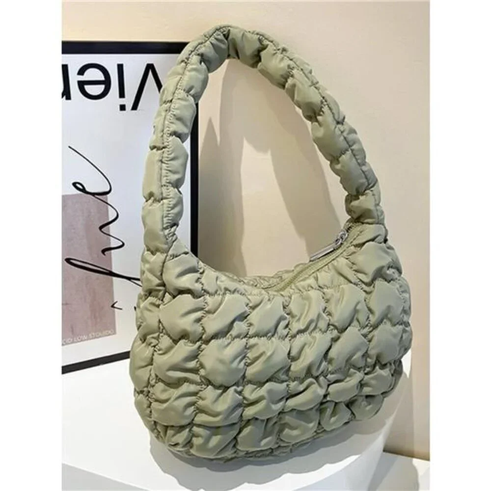 Quilted Ruched Shoulder Bag - Picture 13 of 16